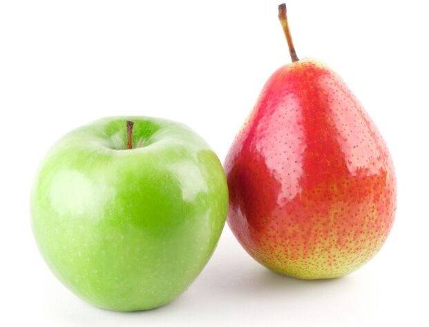 التفاح والكمثرى لحمية دوكان