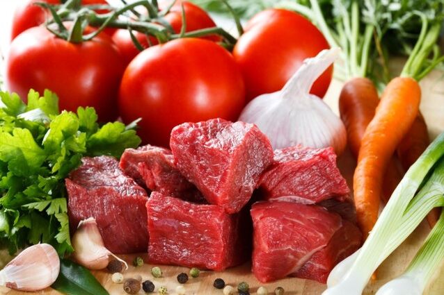 اللحوم والخضروات لنظام دوكان